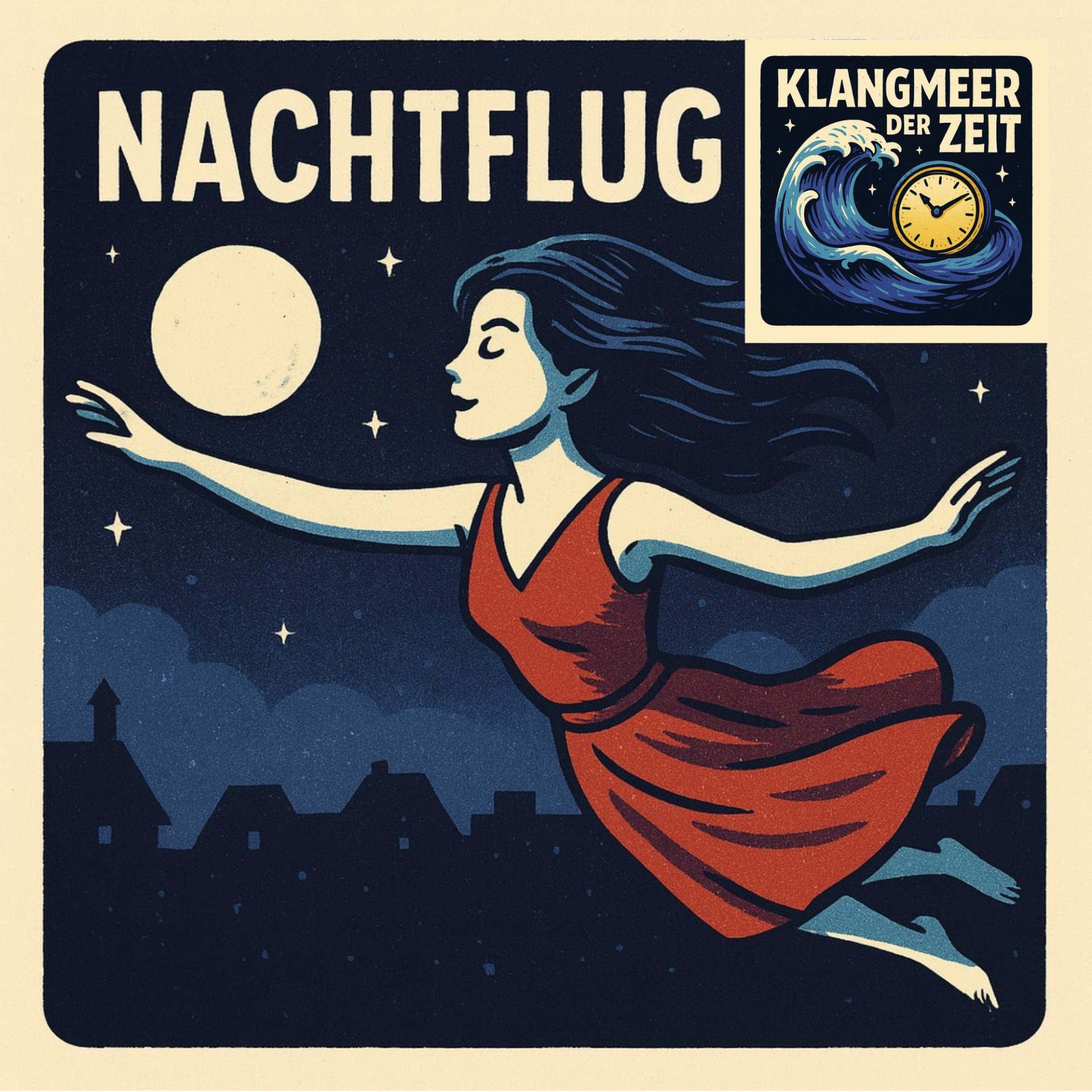 Nachtflug – Coverdesign © Klangmeer der Zeit